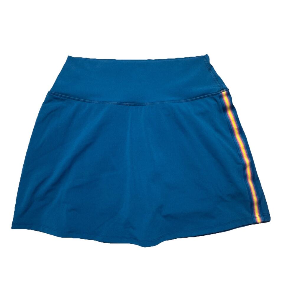 Spiritual Gangster Womens Blue Logo Skort Sz L Athleisure Yoga Athletic Gym